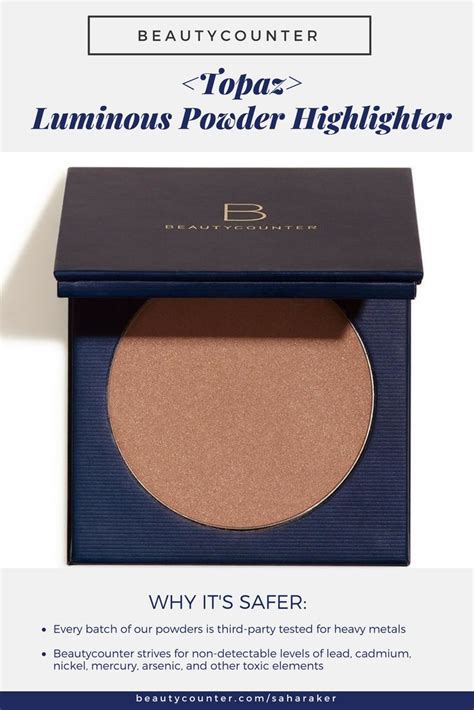 beauty counter luminous powder highlighter.